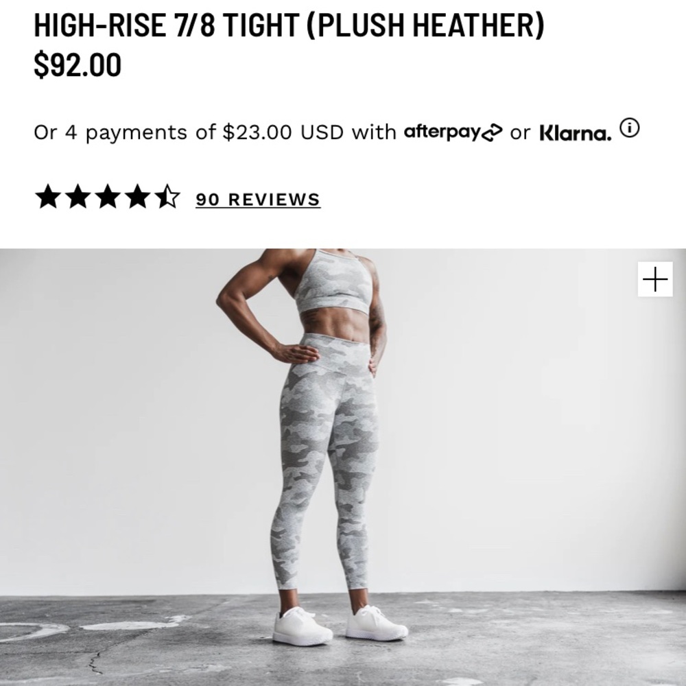 NOBULL High-Rise White Camo Leggings